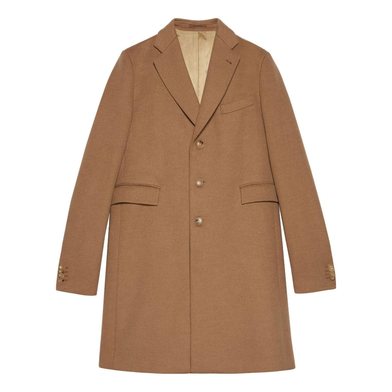 Kabáty Gucci Cities Label Camelhair Coat Hnedá | 753089-ZAHGS-2250, 0
