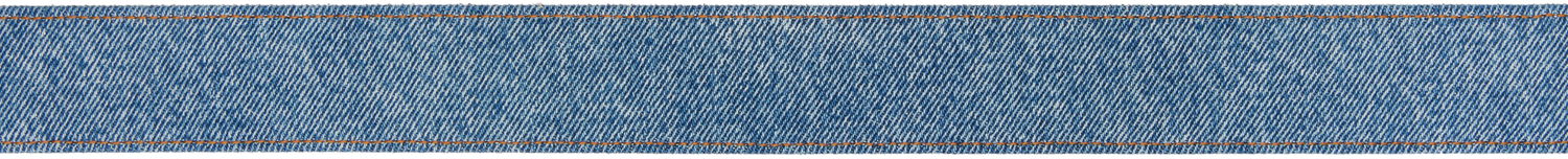 Opasok Balmain Balmain Denim Safety Pin Belt Modrá | EN1WJ167TDTW, 1