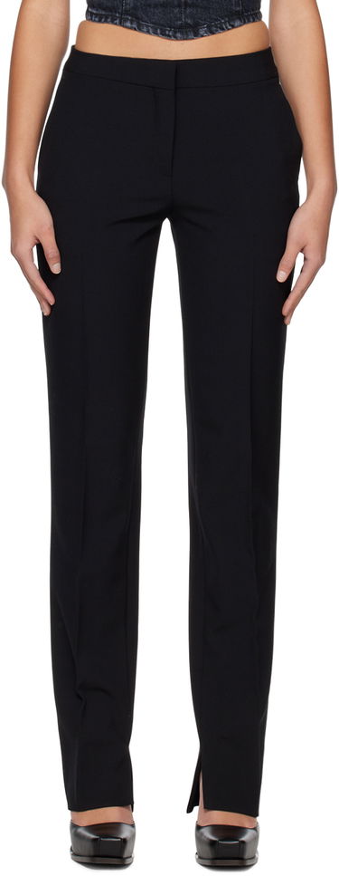 Nohavice Stella McCartney Stella McCartney Straight-Leg Trousers Čierna | 6400743AU701, 0