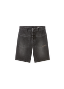 Invert Denim Shorts with Patch Pockets