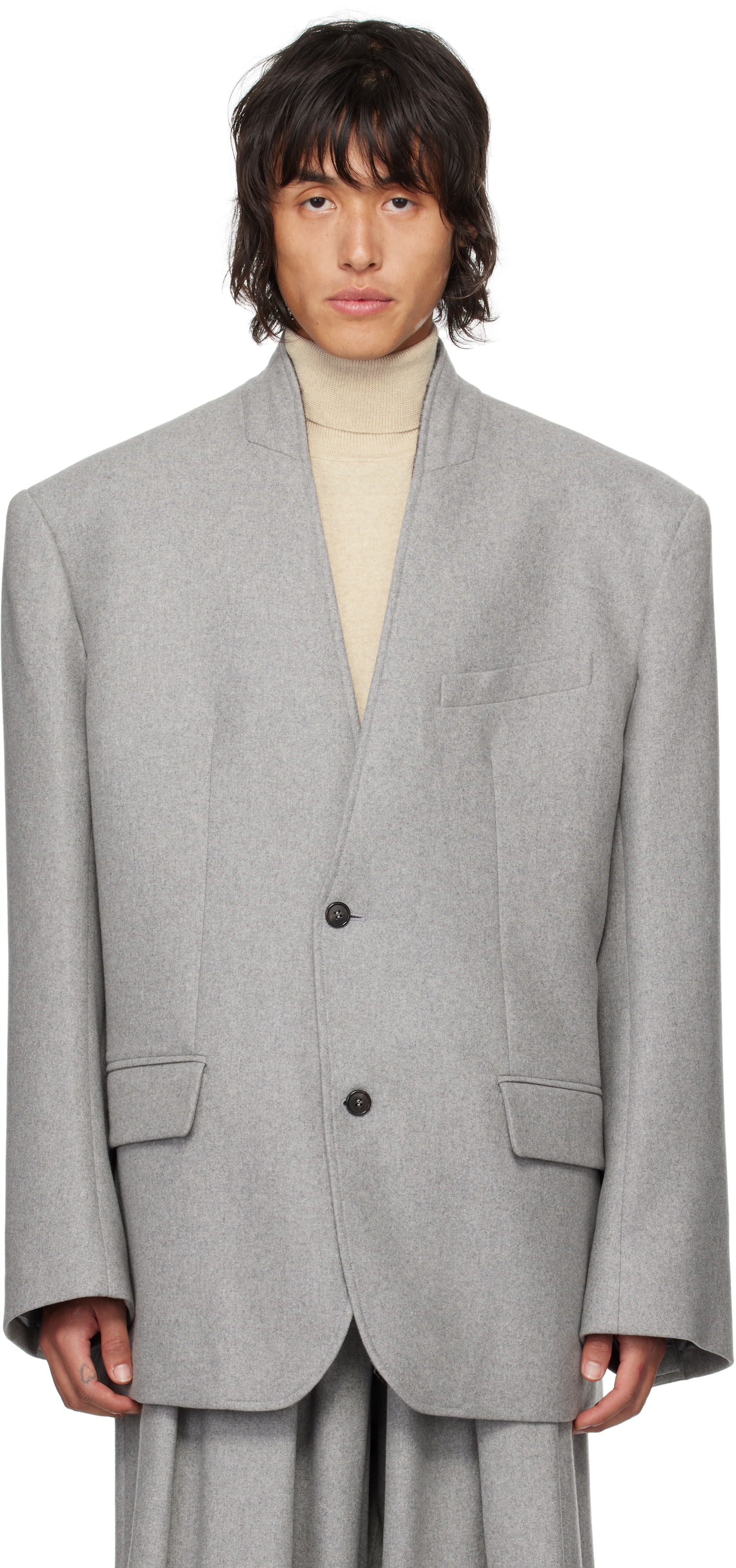 Bunda HED MAYNER Flannel Blazer Šedá | HMMZ15011A-HZ137X, 0