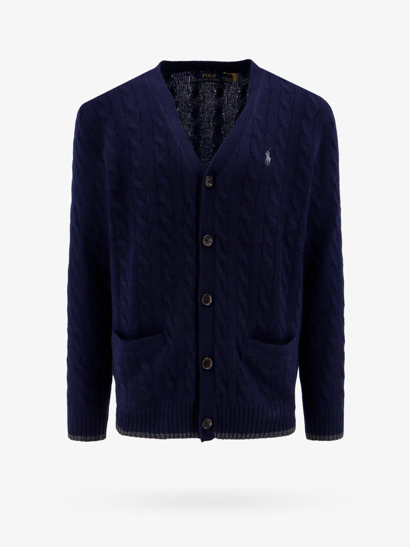 Sveter Polo by Ralph Lauren Polo Ralph Lauren Cable Knit Cardigan Navy | 710949808001