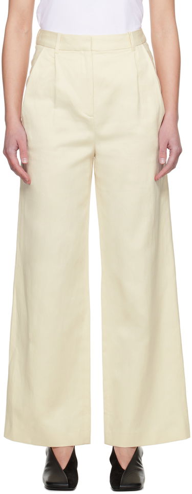 Nohavice Loulou de Saison Loulou de Saison Idai Wide-Leg Trousers Žltá | IDAI, 0