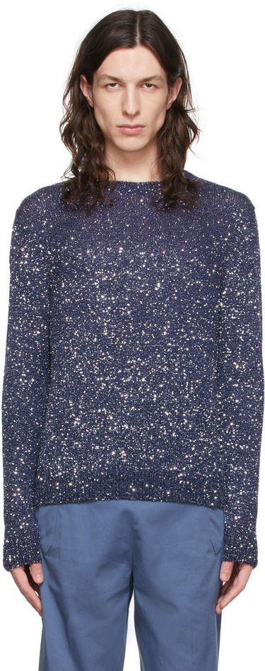 Sveter Stella McCartney Stella McCartney Sequin Knit Sweater Modrá | 6K00683S7255, 0