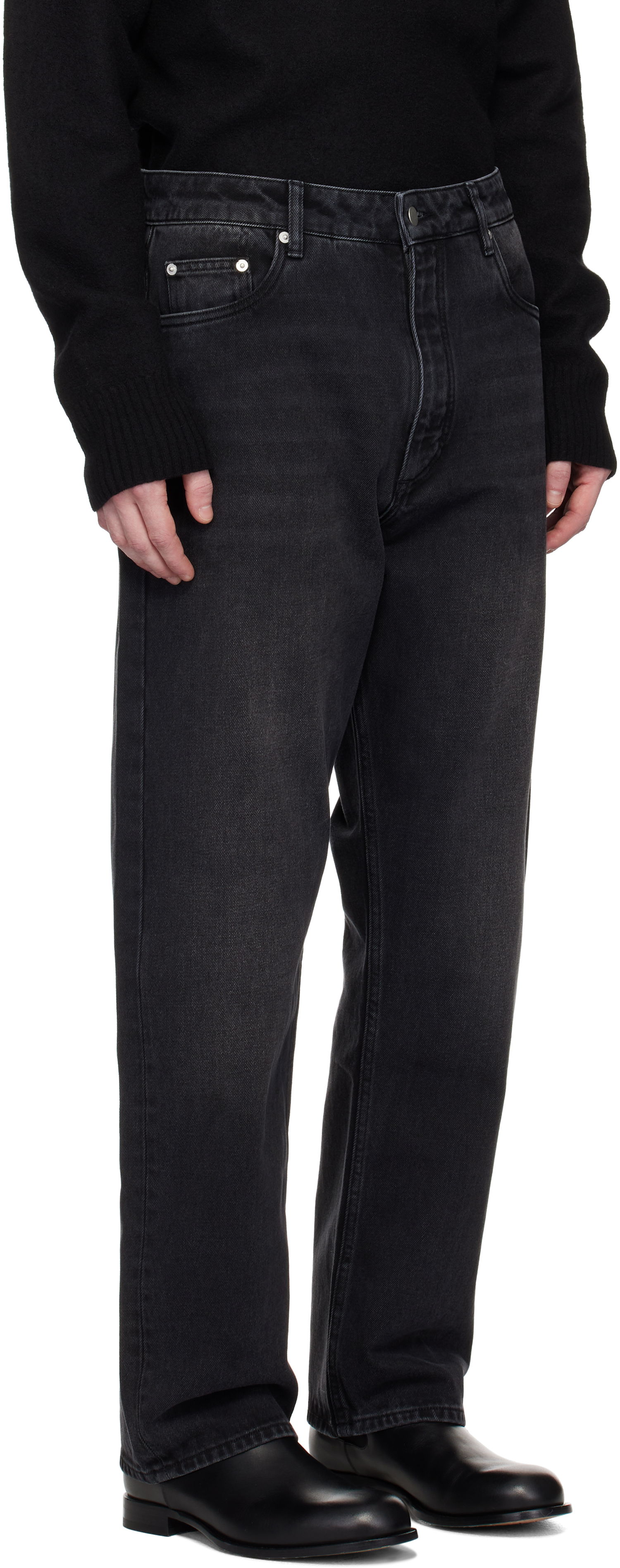 Džínsy Studio Nicholson Studio Nicholson Riso Jeans Čierna | RISO SNM - 1321, 1