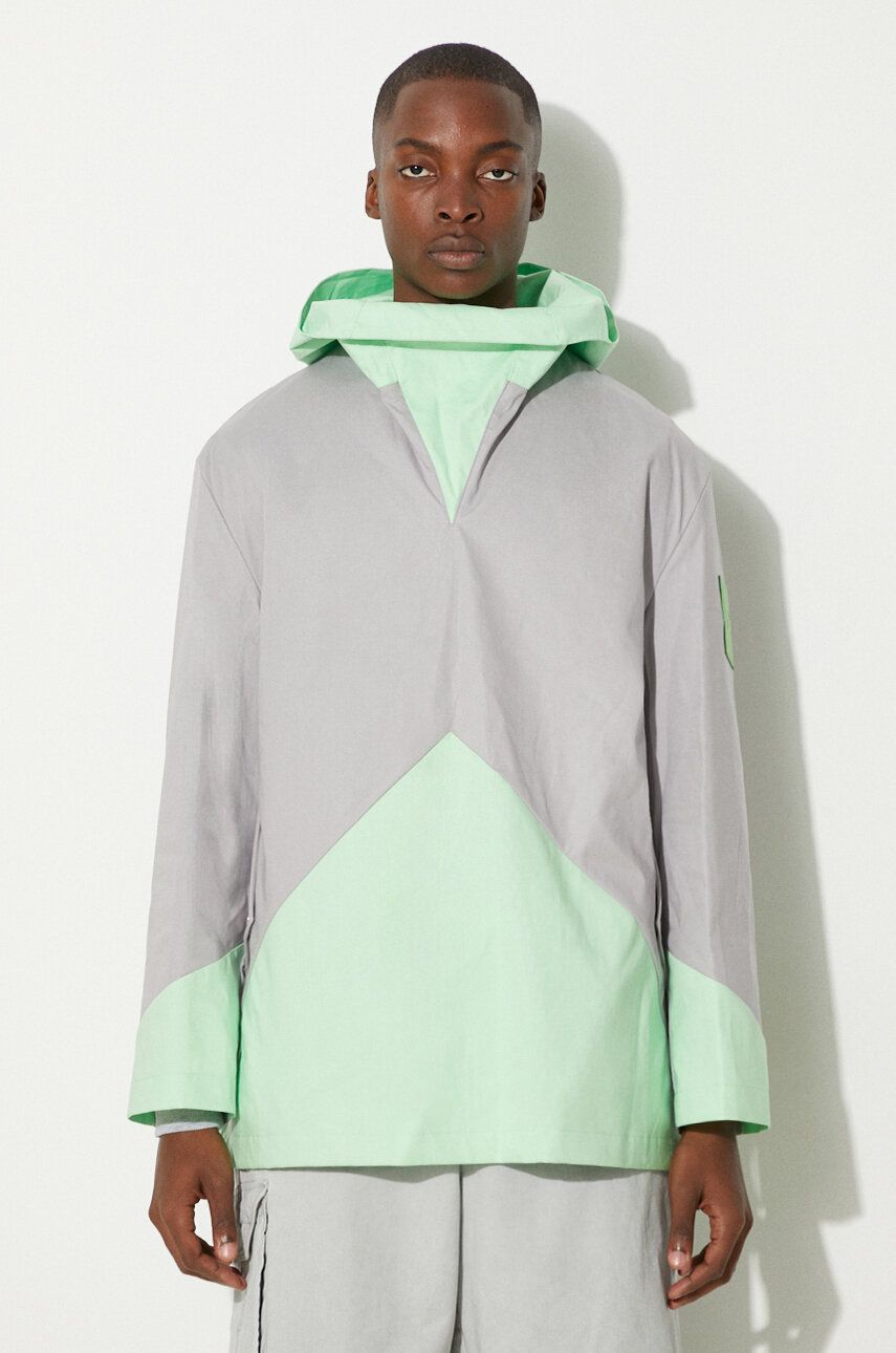 Vetrovka A-COLD-WALL* Geometric Kagool Oversize Šedá | ACWMO095A., 0