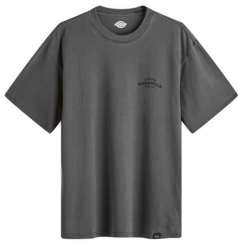 Tričko Dickies Christiana Garment Dyed Tee Šedá | DK0A87QHBLK1