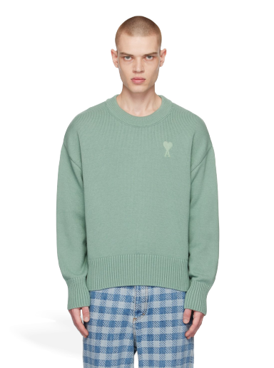 Sveter AMI SSENSE x Sweater Zelené | SPUKS008.016.327