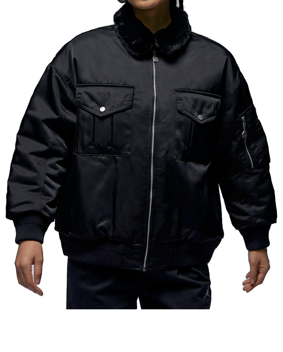 Bomber bunda Jordan Renegade Faux Fur Collar Bomber Jacket Čierna | FB5089-010, 0