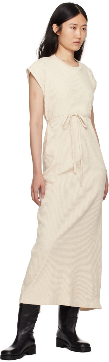 Šaty Baserange Shaw Knit Maxi Dress Béžová | DRSHS-RIB-SP24, 3
