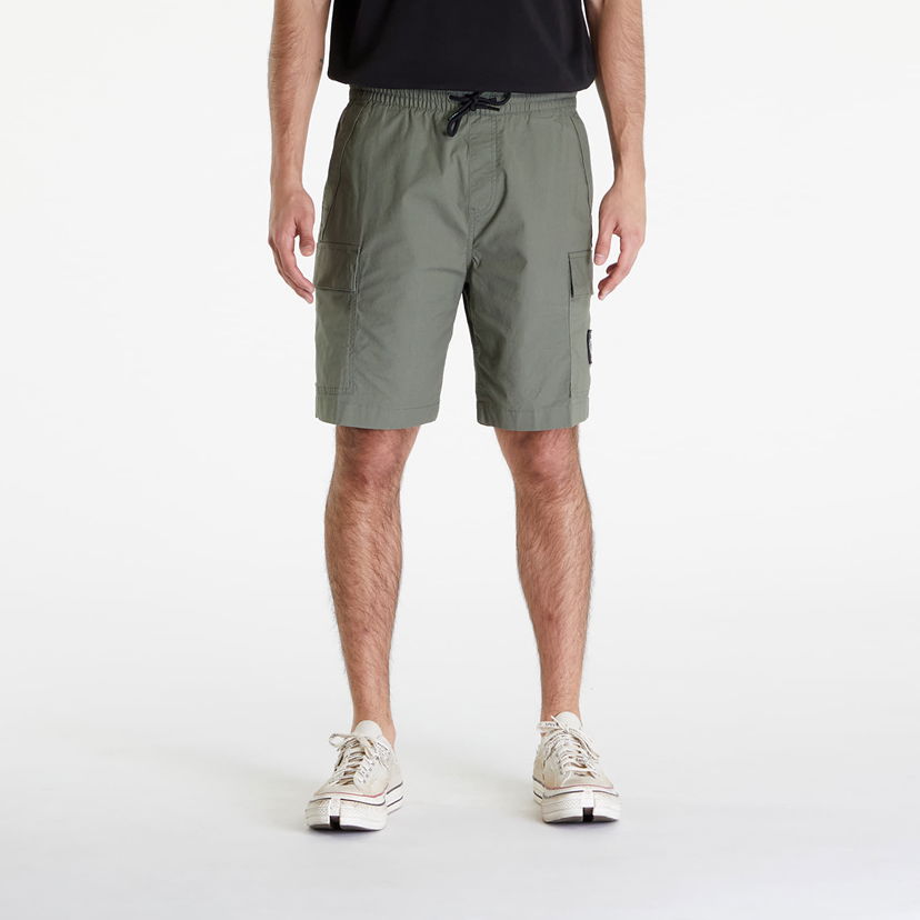 Šortky CALVIN KLEIN Washed Cargo Shorts Green Zelené | J30J325138 LDY