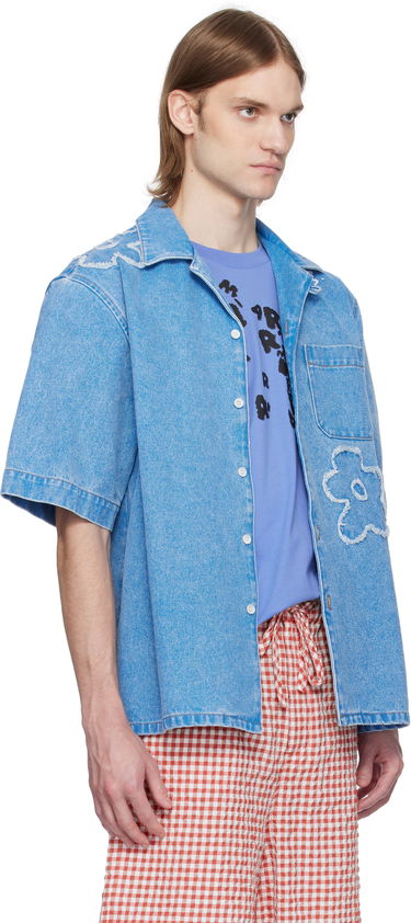 Košeľa Marni Marni Bowling Denim Shirt Modrá | CUJU0017QS USCX34, 1