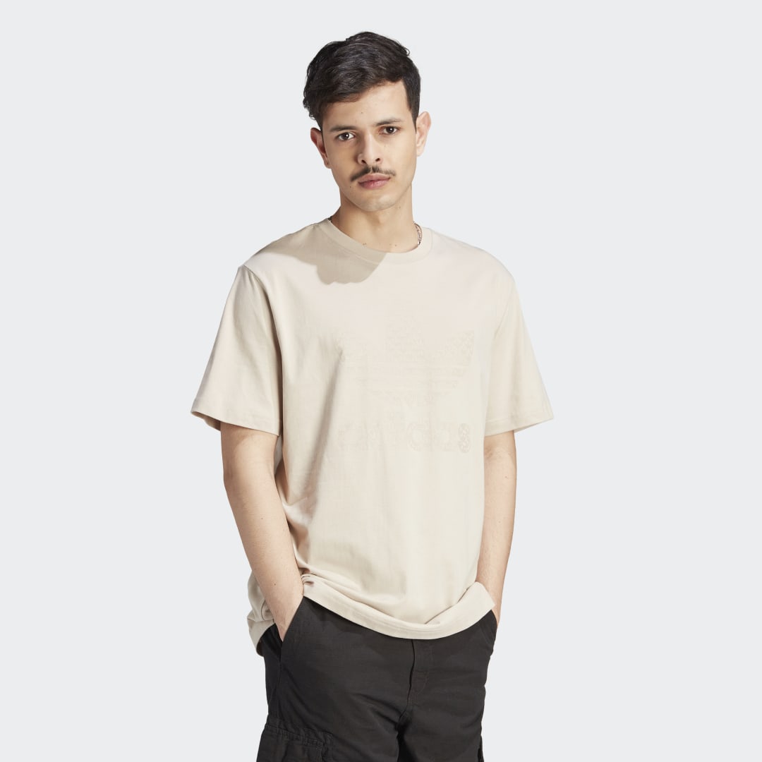 Tričko adidas Originals Graphics Monogram Tee Béžová | IJ7462, 1