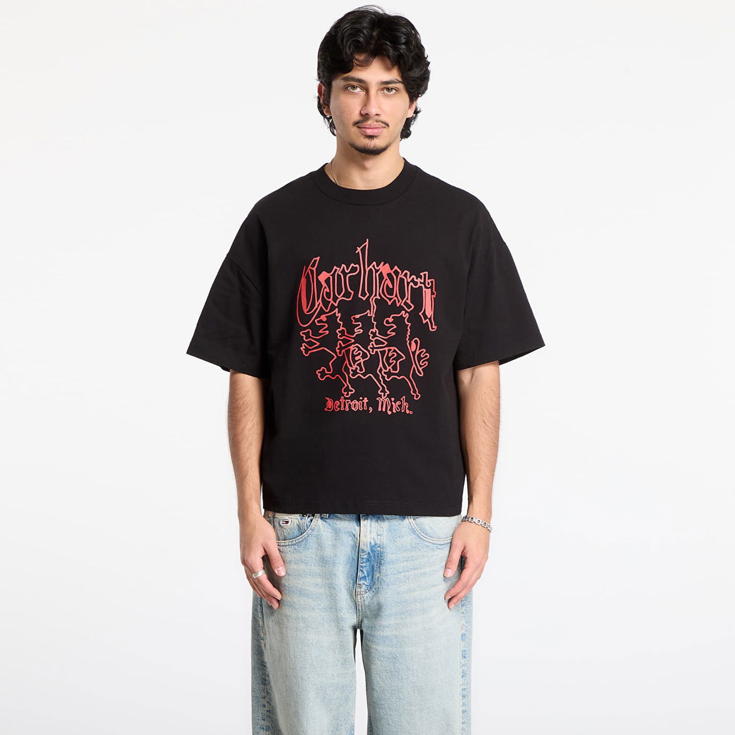 Tričko Carhartt WIP Short Sleeve Hackwork T-Shirt Čierna | I035434.8960, 0