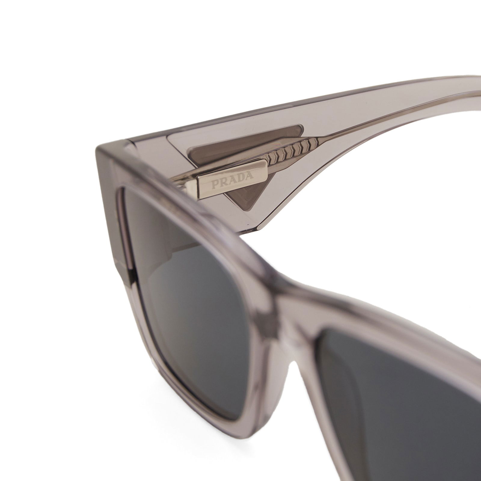 Transparent Dark Grey Sunglasses