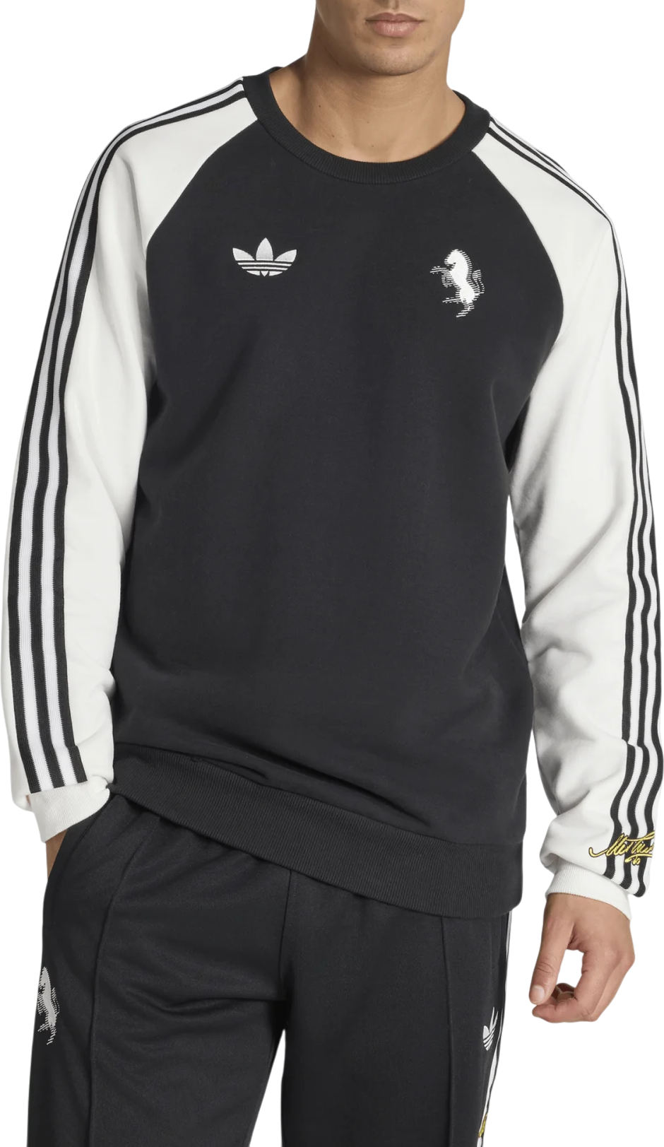 Mikina adidas Originals Originals FC Juventus Turin Ferrari Crewneck Sweatshirt Čierna | kb4449, 1