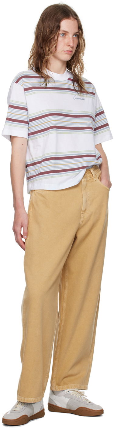 Džínsy Carhartt WIP Relaxed Fit Jeans Béžová | I033746 1YH4J, 3