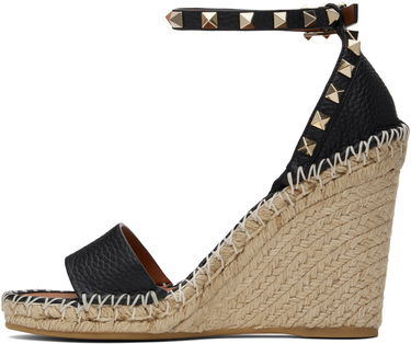 Starostlivosť o obuv Valentino Valentino Garavani Double Rockstud Wedge Heeled Sandals Čierna | 6W2S0090VTO, 2