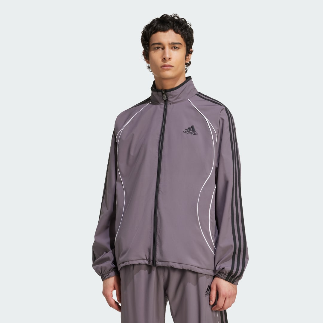 Vetrovka adidas Performance Teamgeist Adicolor Track Jacket Fialová | JW5865, 0