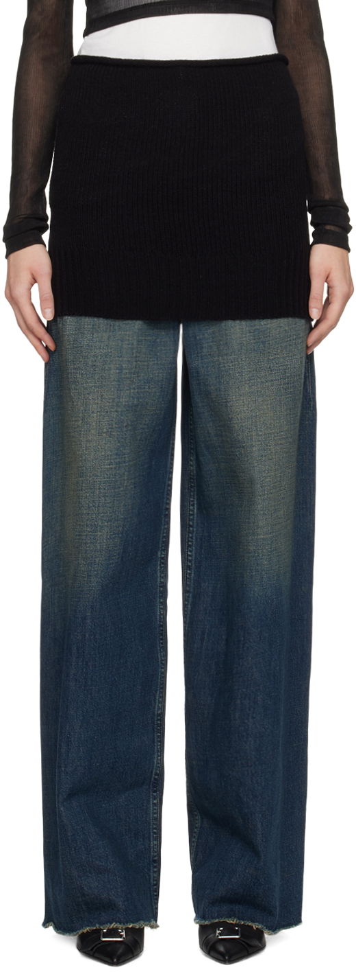 Sukňa Maison Margiela MM6 Rolled Edge Miniskirt Čierna | S52TP0033 S18448, 0