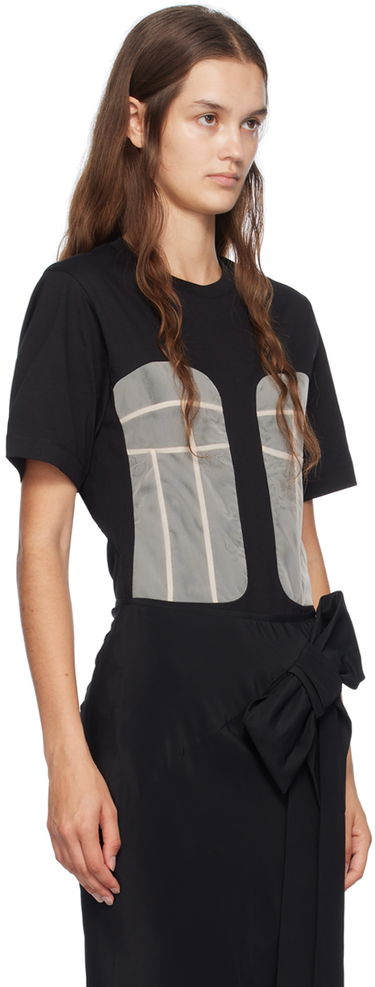 Šaty Simone Rocha Simone Rocha Paneled Bust T-Shirt Čierna | 5290 0553, 1
