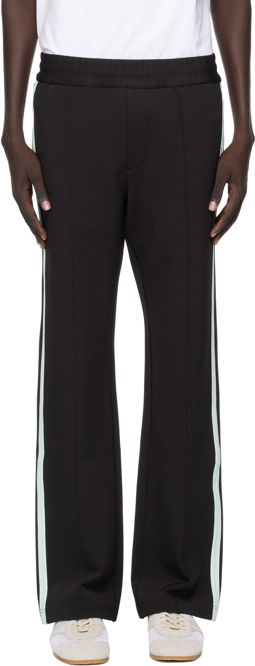Tepláky Casablanca Casablanca Tech Nylon Trim Sweatpants Čierna | MPF25-JTR-267-01