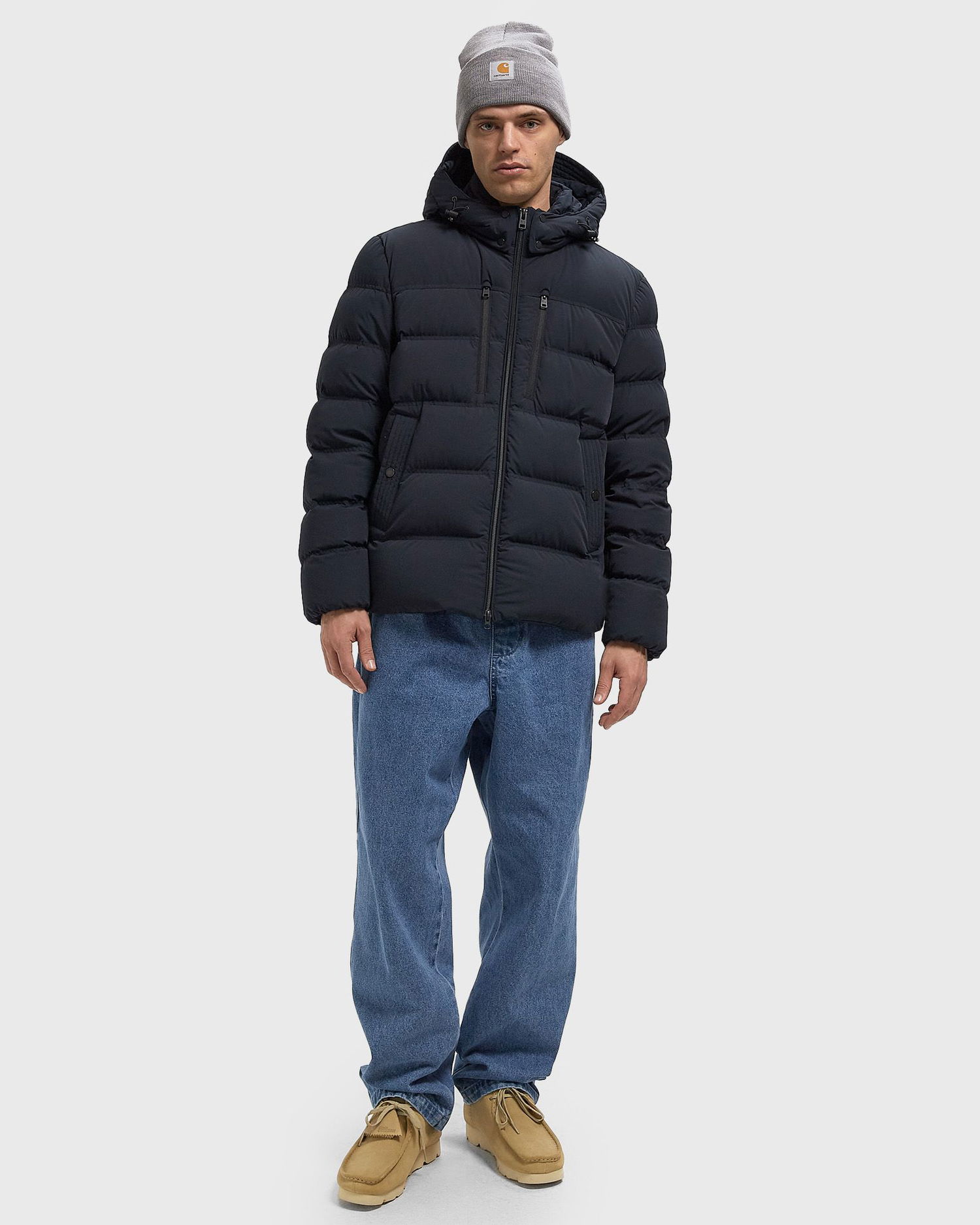 Prešívaná bunda WOOLRICH Stretch Puffer Jacket Navy | CFWOOU2088MRUT3107-3989, 1