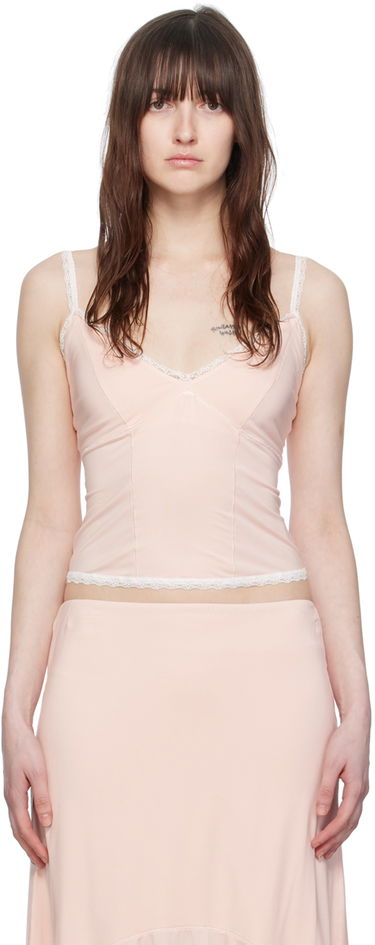 Tielko GUIZIO Guizio Dainty Lace-Trim Camisole Ružová | S24102K017, 0