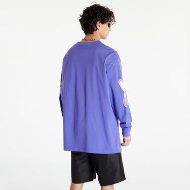 Tričko Y-3 Graphic Logo Long Sleeve Tee Fialová | IA3113, 2