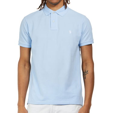 Polo tričko Polo by Ralph Lauren Custom Slim Fit Mesh Polo Shirt Modrá | 710782592013, 0