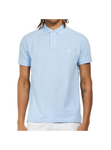 Polo tričko Polo by Ralph Lauren Custom Slim Fit Mesh Polo Shirt Modrá | 710782592013