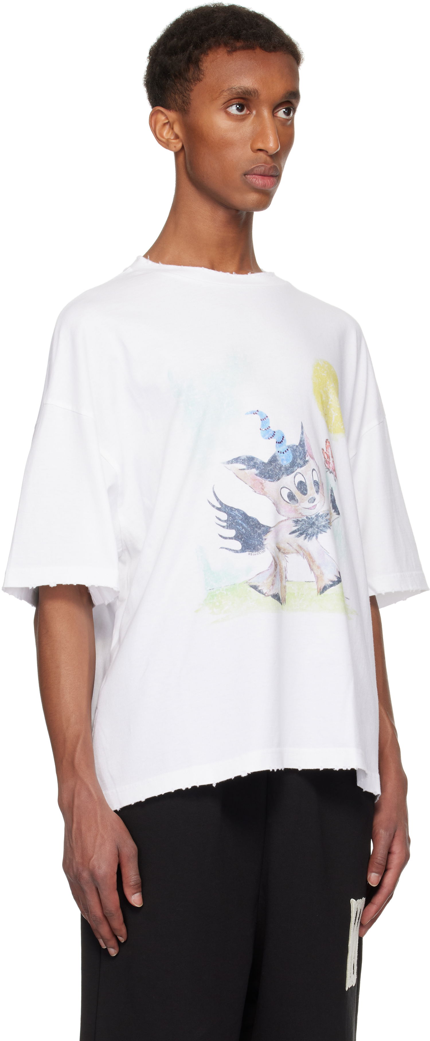 Tričko We11done Monster Pony Graphic T-Shirt Biela | WD-TT3-24-781-U-WH, 1