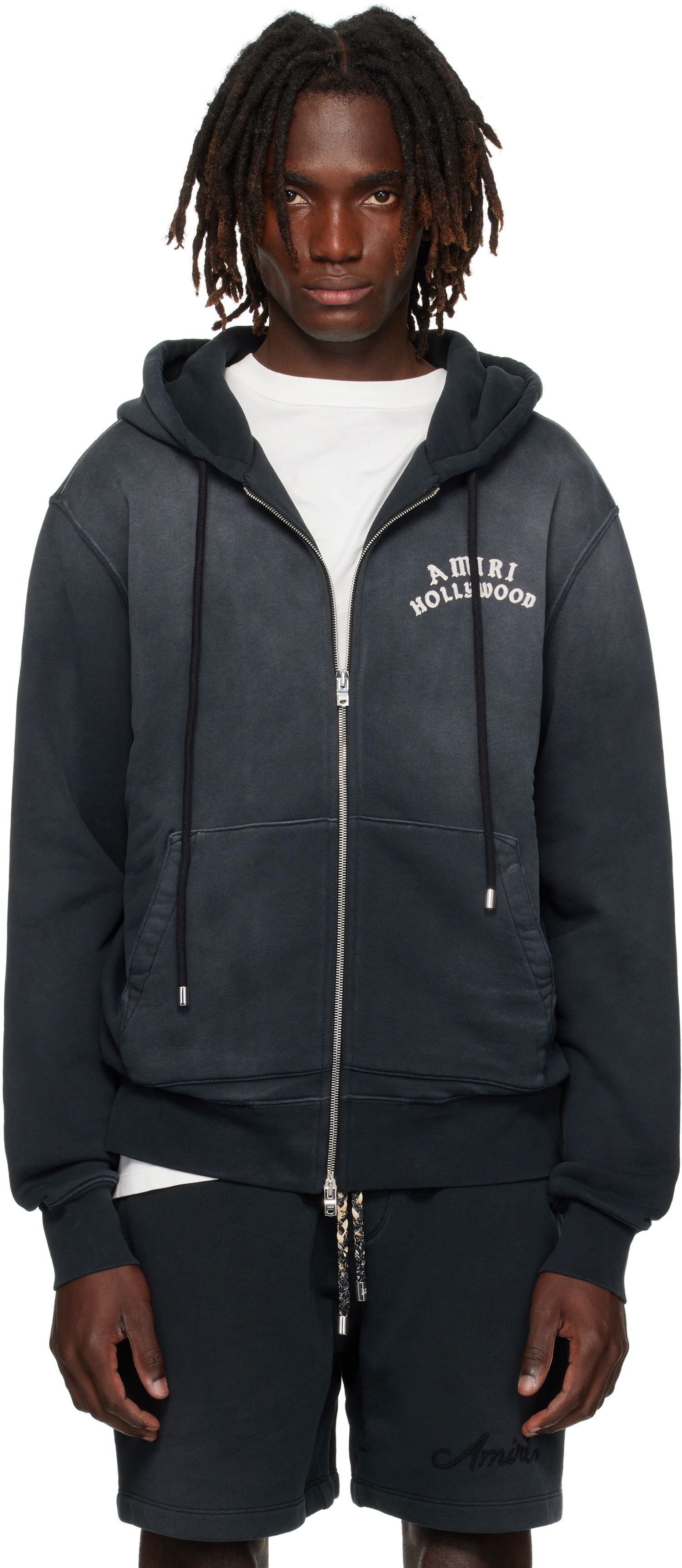 Mikina AMIRI AMIRI Hollywood Zip Hoodie Čierna | AMJYHD1132, 0