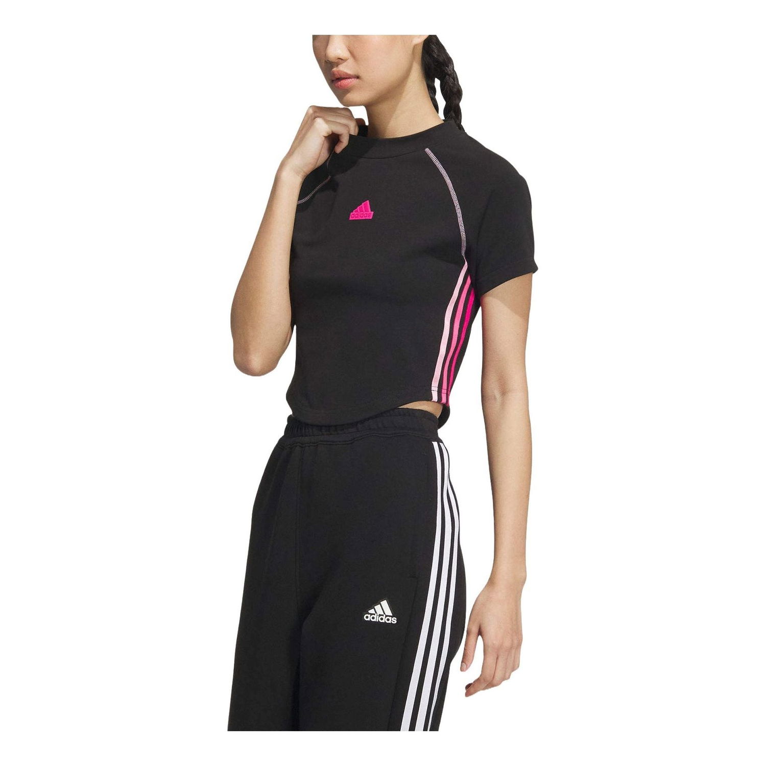 Crop Top adidas Originals Dance Crop T-Shirt Čierna | JJ1114, 0