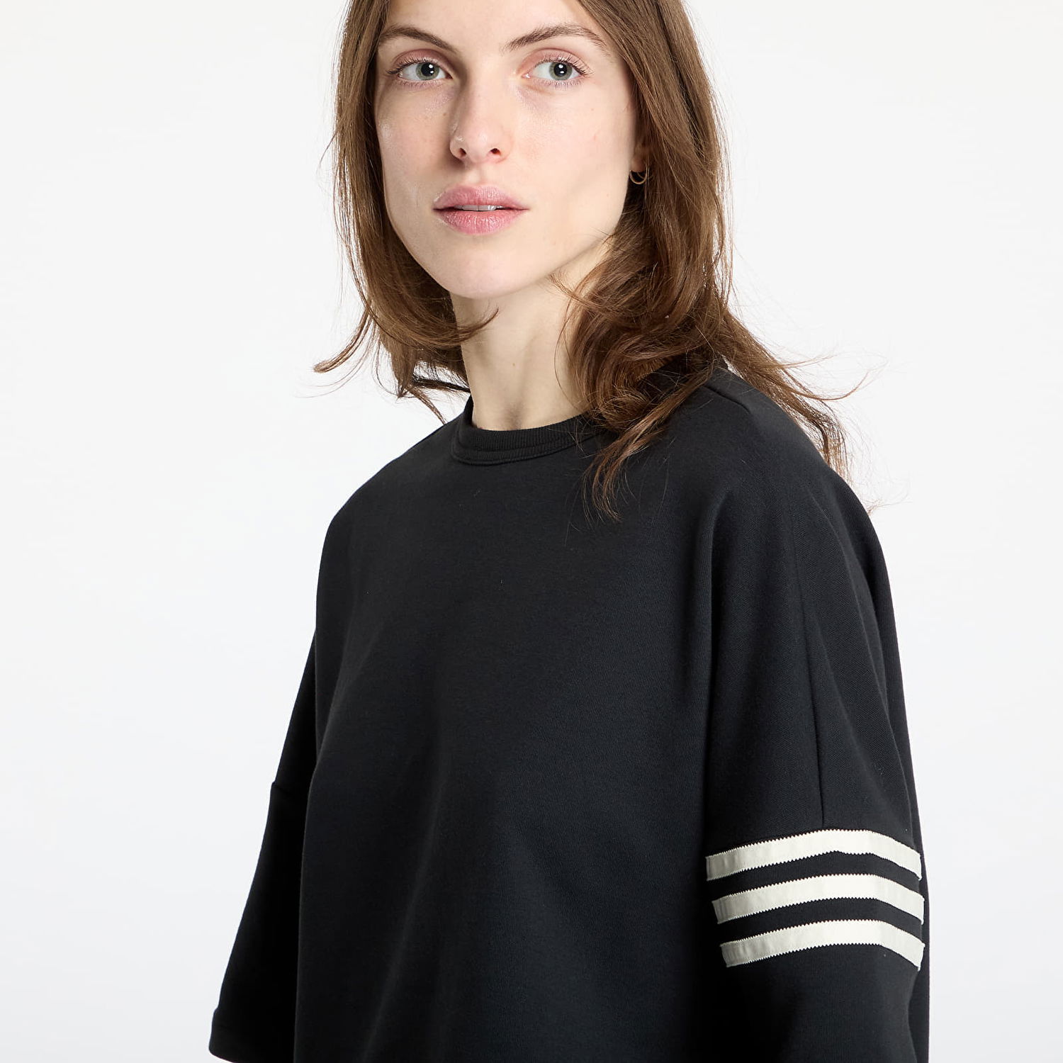 Tričko adidas Originals Black Cropped T-Shirt Čierna | JI8510, 1