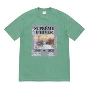 Supreme D'Hiver Winter Scene Graphic Print Short Sleeve T-Shirt