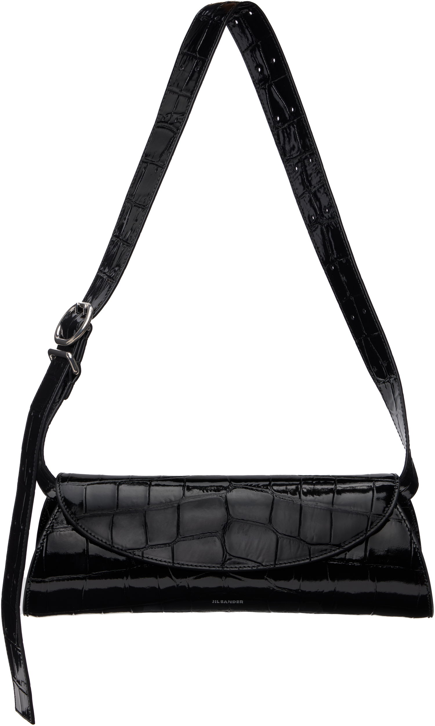 Taška cez rameno Jil Sander Jil Sander Cannolo Small Shoulder Bag Čierna | J07WD0023_P8349, 0