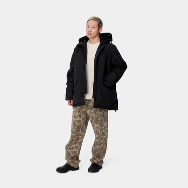 Parka Carhartt WIP Hooded Parka with Faux-Fur Lining Čierna | I033929_9, 1