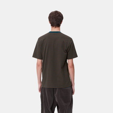 Tričko Carhartt WIP Striped Pocket T-Shirt Hnedá | I033816_9, 1