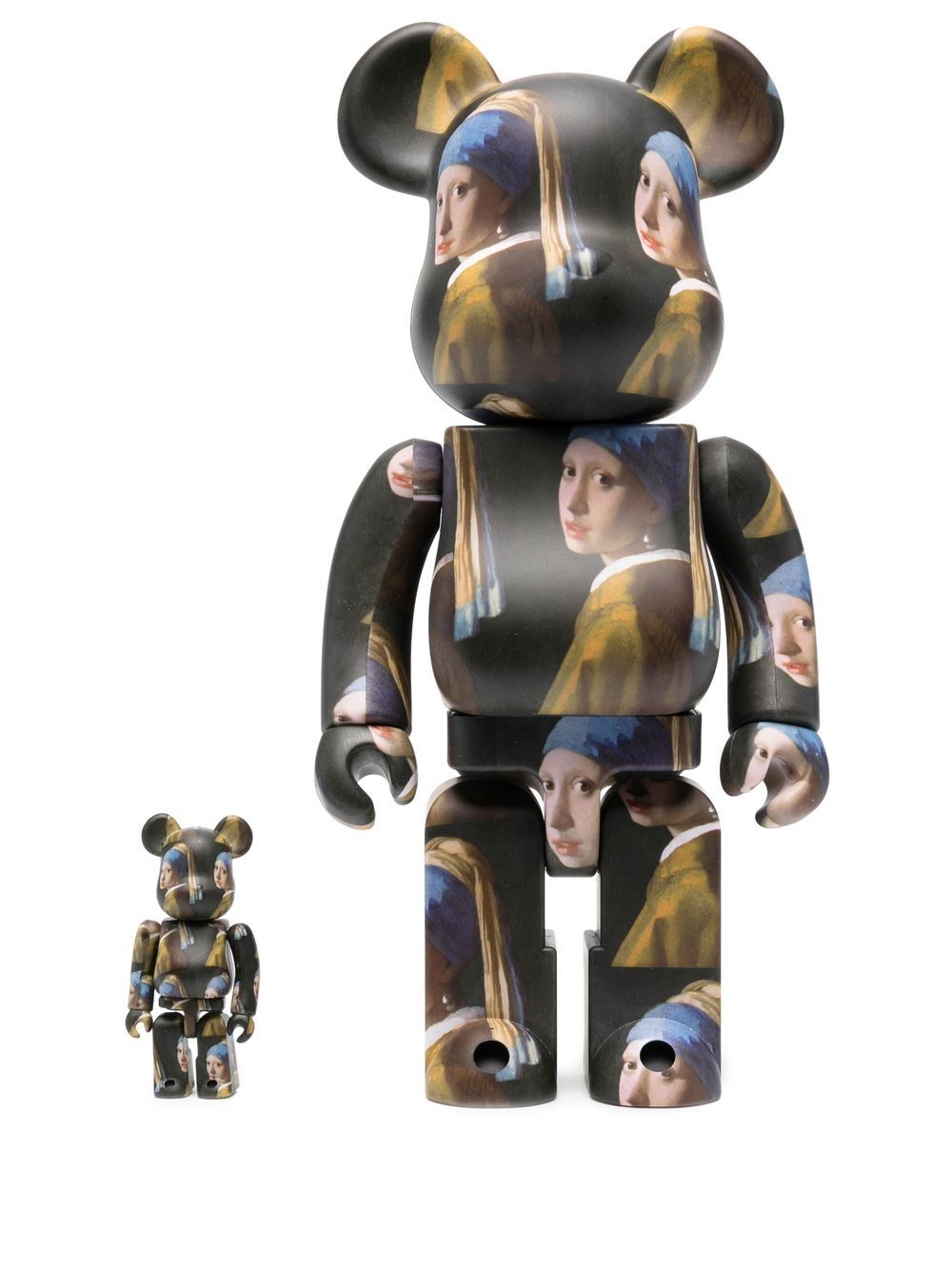 Zberateľské Medicom Toy 100% + 400% Johannes Vermeer Girl BE@RBRICK set - Black Čierna | 14VERMEER18794502, 0