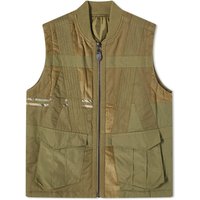 Vesta Maharishi Tugihagi Patchwork Tobi Vest Zelené | 4558-OLV, 1