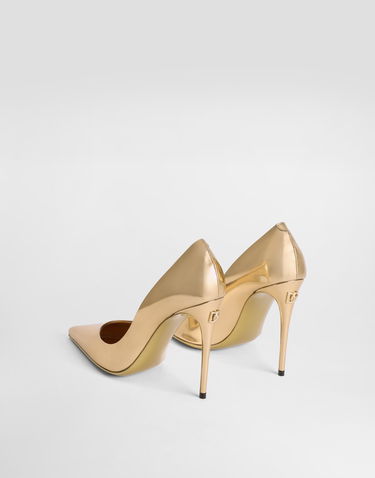 Tenisky a topánky Dolce & Gabbana Calfskin Pumps With Metal Heel Metalická | CD1841AY82889869, 2