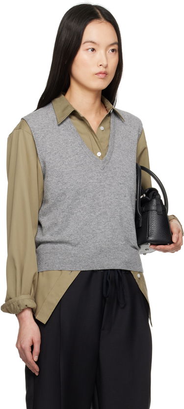 Sveter Maison Margiela Maison Margiela Knit Vest Šedá | S51FB0077 M13090, 1