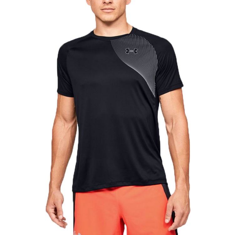 Tričko Under Armour Men's Running T-Shirt Čierna | 1353467-001, 0