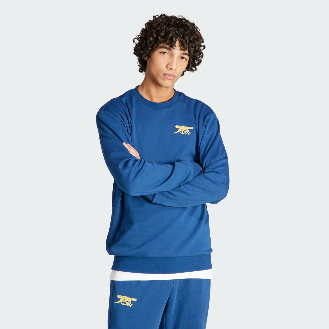 Mikina adidas Performance Arsenal Cultural Story Crew Sweat Navy | IU2072, 1