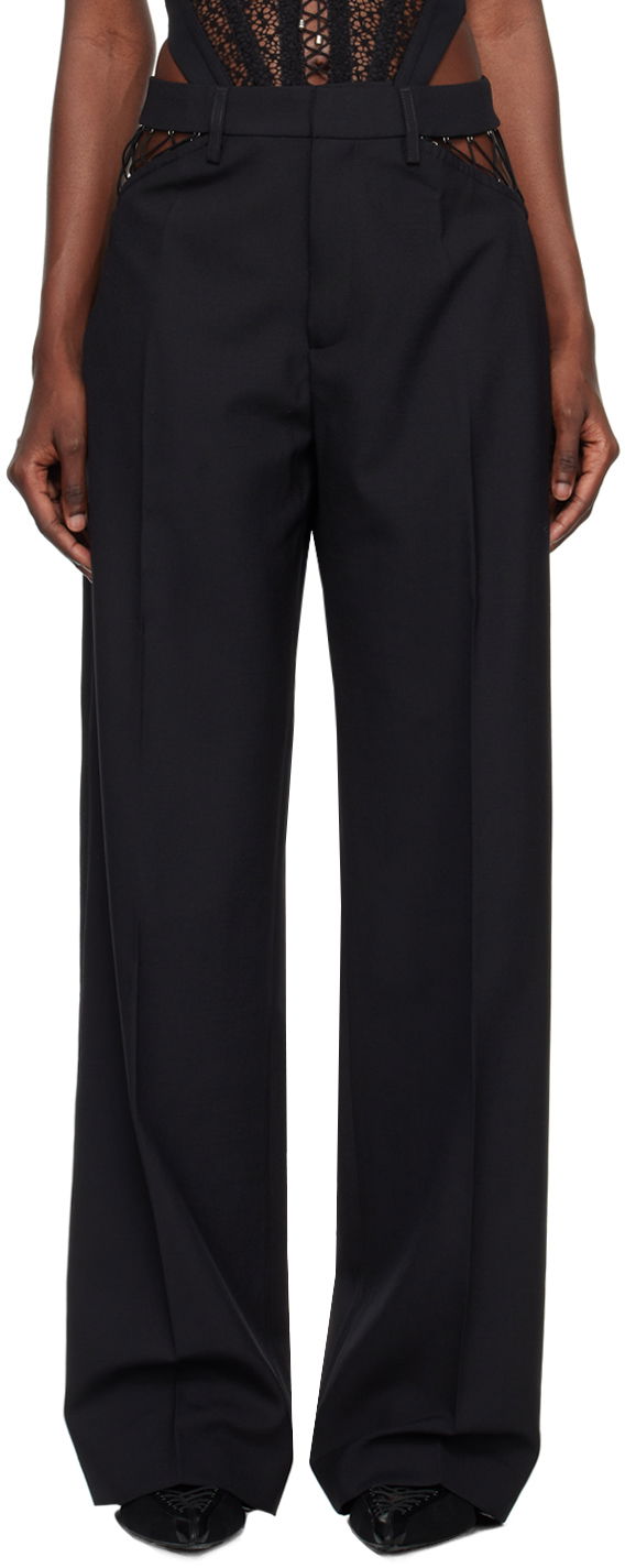 Nohavice Dion Lee Picot Detail High-Waisted Trousers Čierna | C2151P23, 0