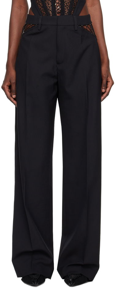 Nohavice Dion Lee Picot Detail High-Waisted Trousers Čierna | C2151P23, 0