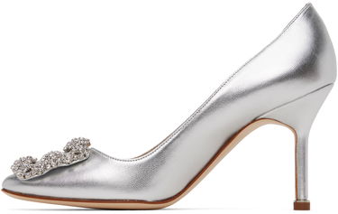 Doplnky Manolo Blahnik Manolo Blahnik Hangisi Pumps with Jewel Buckle Metalická | 223-1475, 2