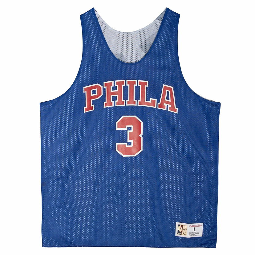 Dres Mitchell & Ness Philadelphia 76ers Allen Iverson Reversible Mesh Tank Modrá | TMTK3208-P76YYAIVROYA