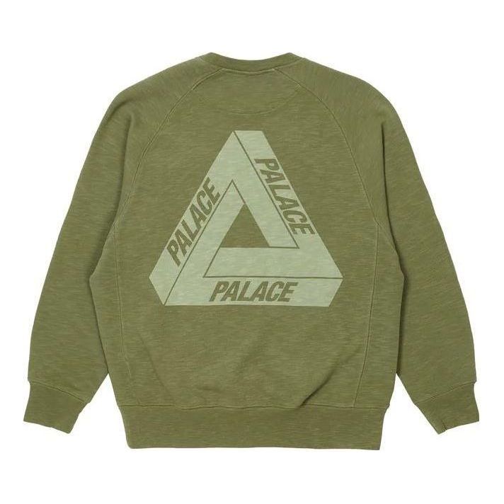 Mikina Palace Palace Tri-Ferg Slub Crew Zelené | P23CS143